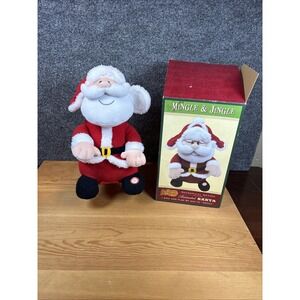 Mingle & Jingle Santa Animated‎ Light-up Plush Cracker Barrel Jolly Santa